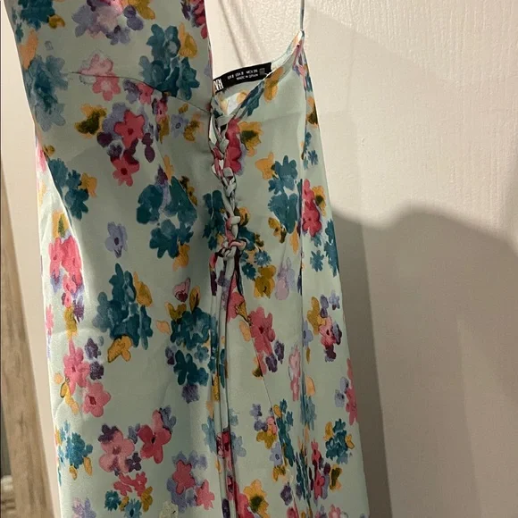 Zara Multicolor Floral Midi Dress - Picture 3 of 5